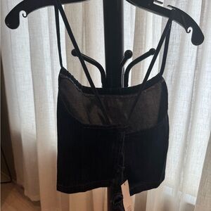 Topshop Dark Blue Denim Top